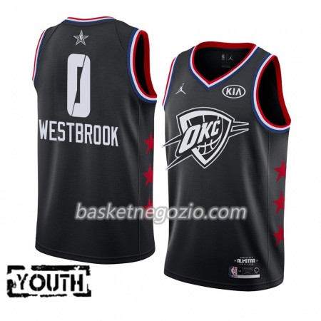 Canotte Bambino Oklahoma City Thunder Russell Westbrook 0 2019 All-Star Jordan Brand Nero Swingman
